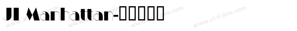 JI Manhattan字体转换